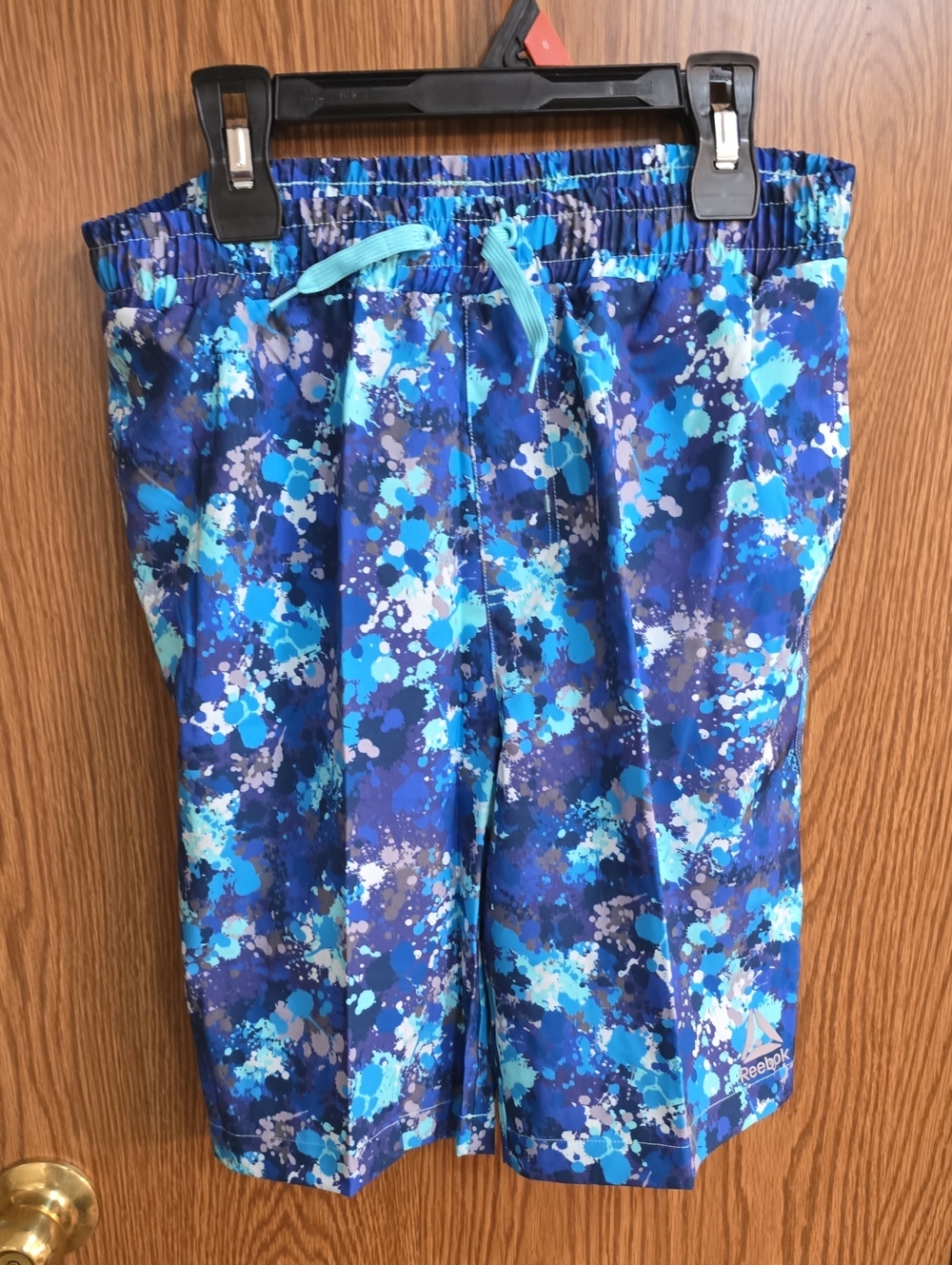 Reebok Boys Blue Multi Splash Print Boardshort Size 14/16